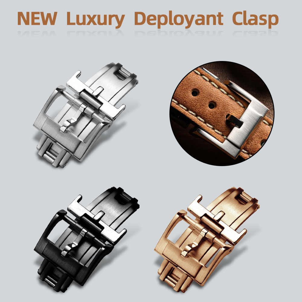 Luxury Watch Expensive - NUOVO Chiusura Deployante di Lusso 16mm