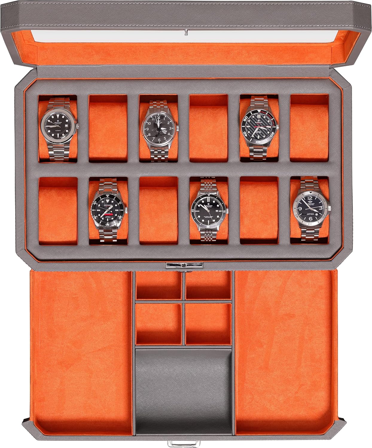 Luxury Watch Display Case - Scatola Porta Orologi in Pelle a