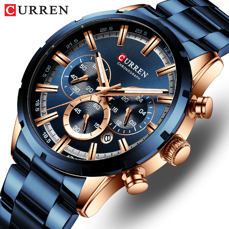 Luxury Watch Audemars Piguet - Orologio da uomo Curren quadrante blu