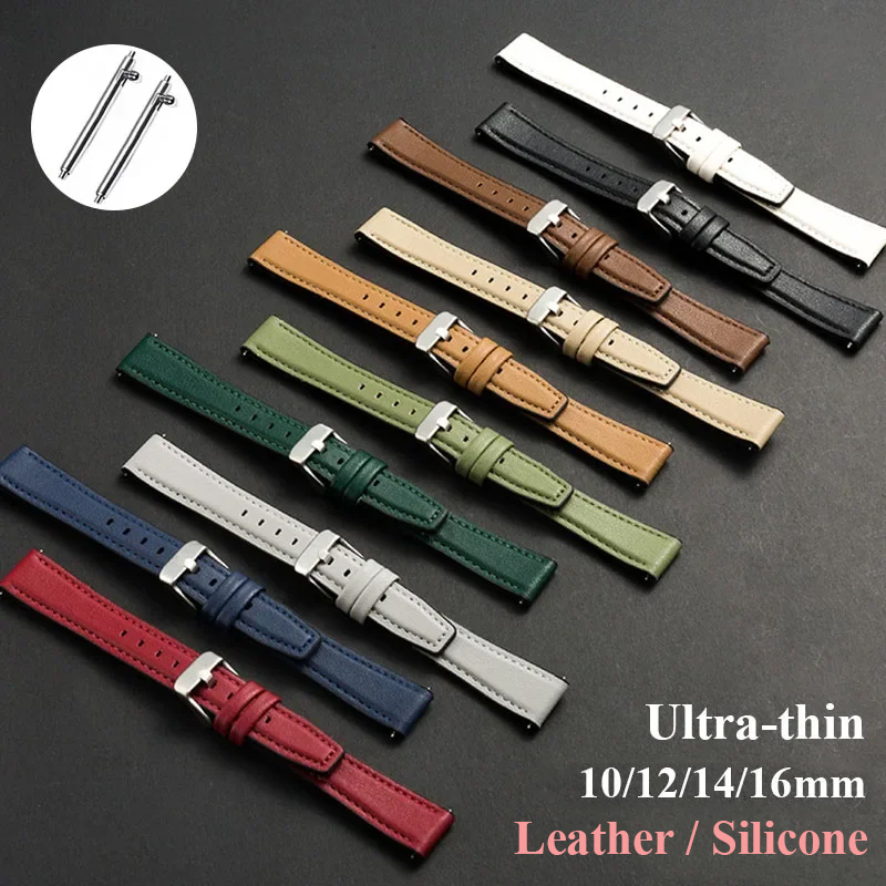 Dress Watch Ultra Thin - Cinturino per orologio in pelle ultrasottile