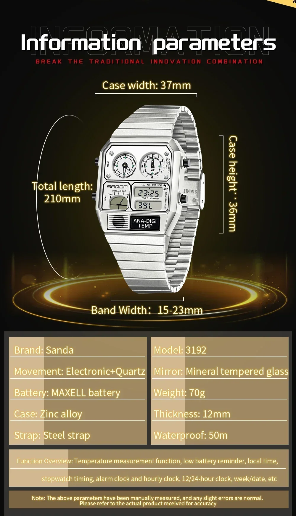 SANDA 3192 Orologio Unisex all - Minute Repeater Watch recensione e prezzo