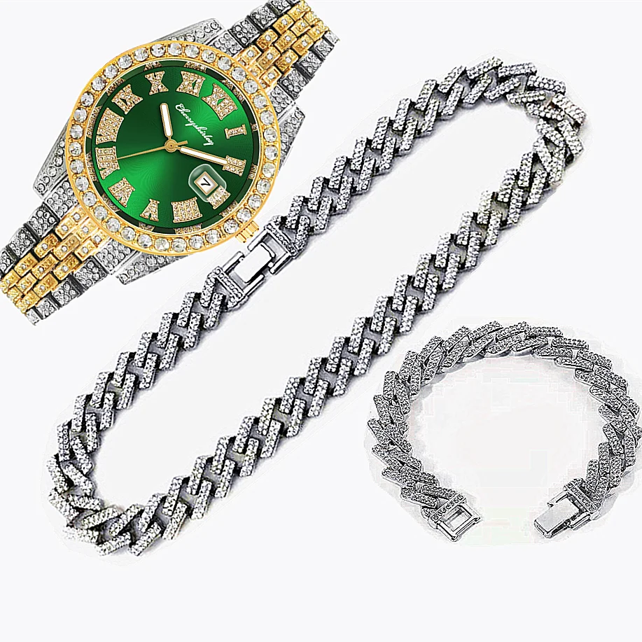 3 pezzi di lusso ghiacciato or - Luxury Watch Miami recensione e prezzo
