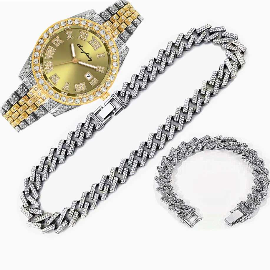 3 pezzi di lusso ghiacciato or - Luxury Watch Miami recensione e prezzo