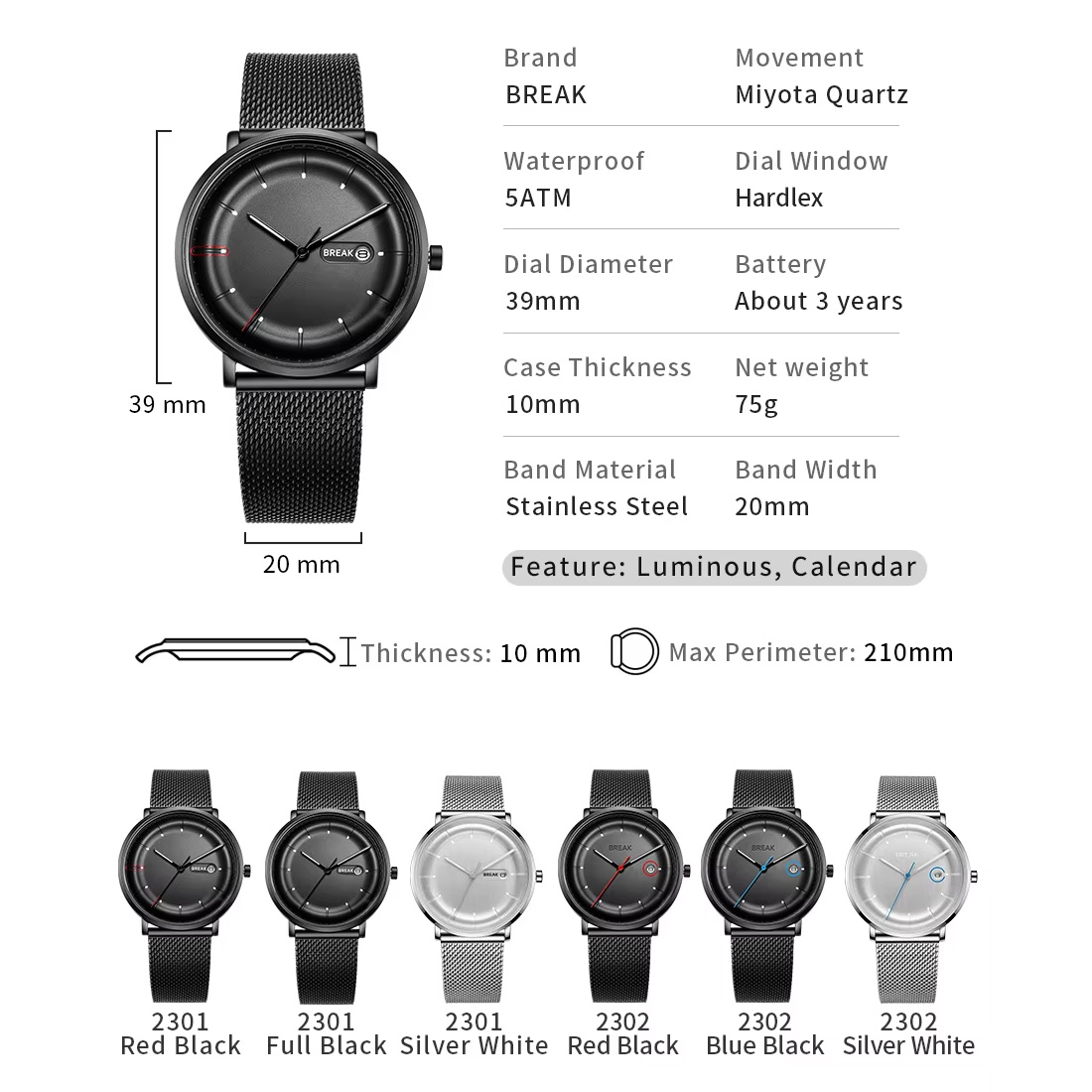 Top orologi creativi unici da  - Dress Watch Ultra Thin recensione e prezzo