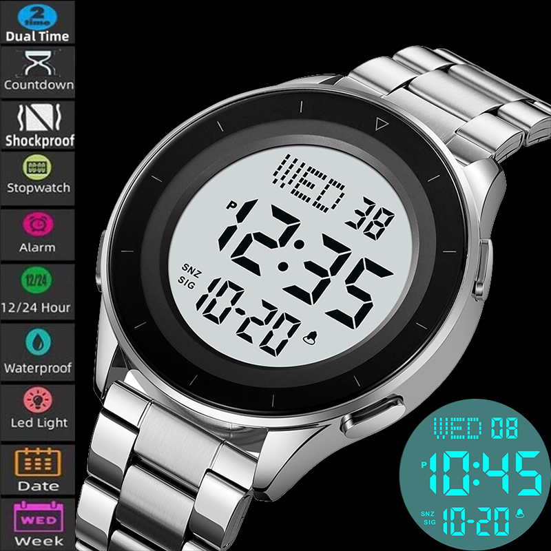 Skmei Dual Time Zone LED orolo - Minute Repeater Watch recensione e prezzo