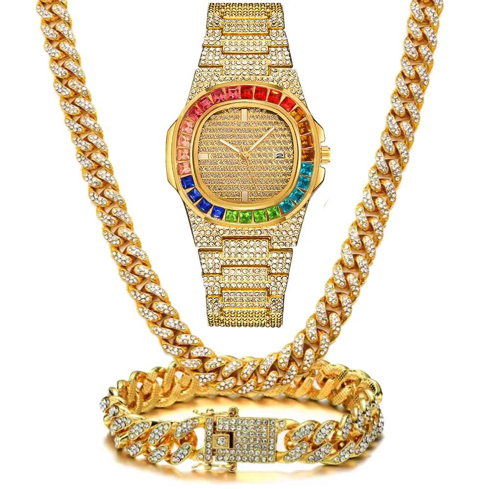 Set di Gioielli da Uomo 3 Pezz - Luxury Watch Miami recensione e prezzo
