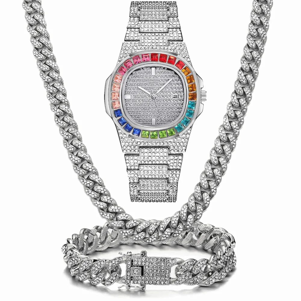 Set di Gioielli da Uomo 3 Pezz - Luxury Watch Miami recensione e prezzo